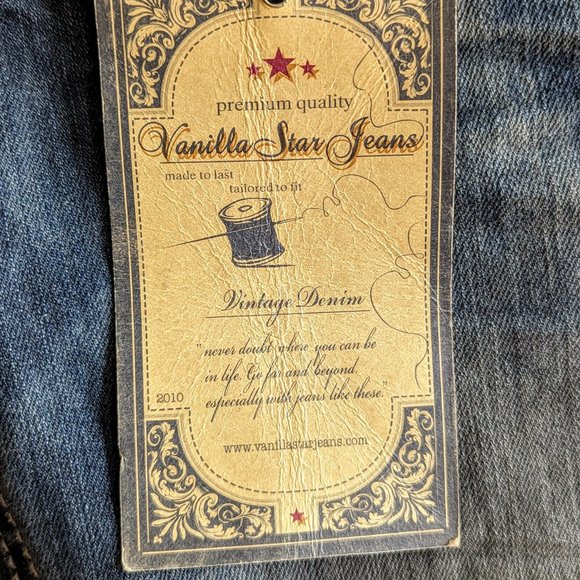 NWT  Vanilla Star whitewashed jeans capris   Sz 7 - Picture 6 of 13